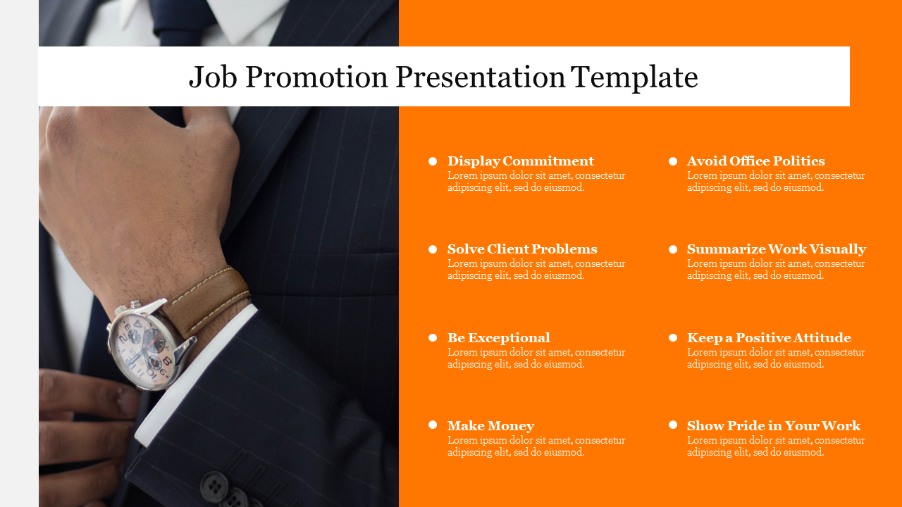 job promotion proposal presentation